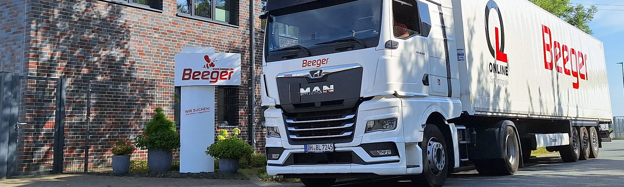 Beeger articulated truck on the road
